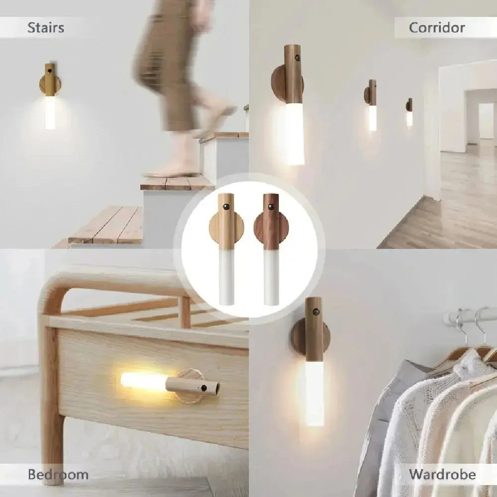 GlowSense 2024: Detachable Motion Sensor LED Night Light
