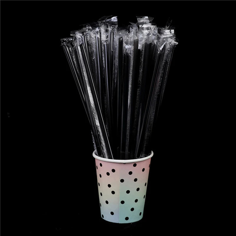 100 Plastic Drinking Straws