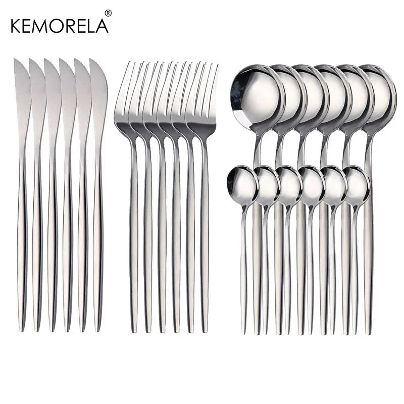 Elegance Golden Cutlery Set