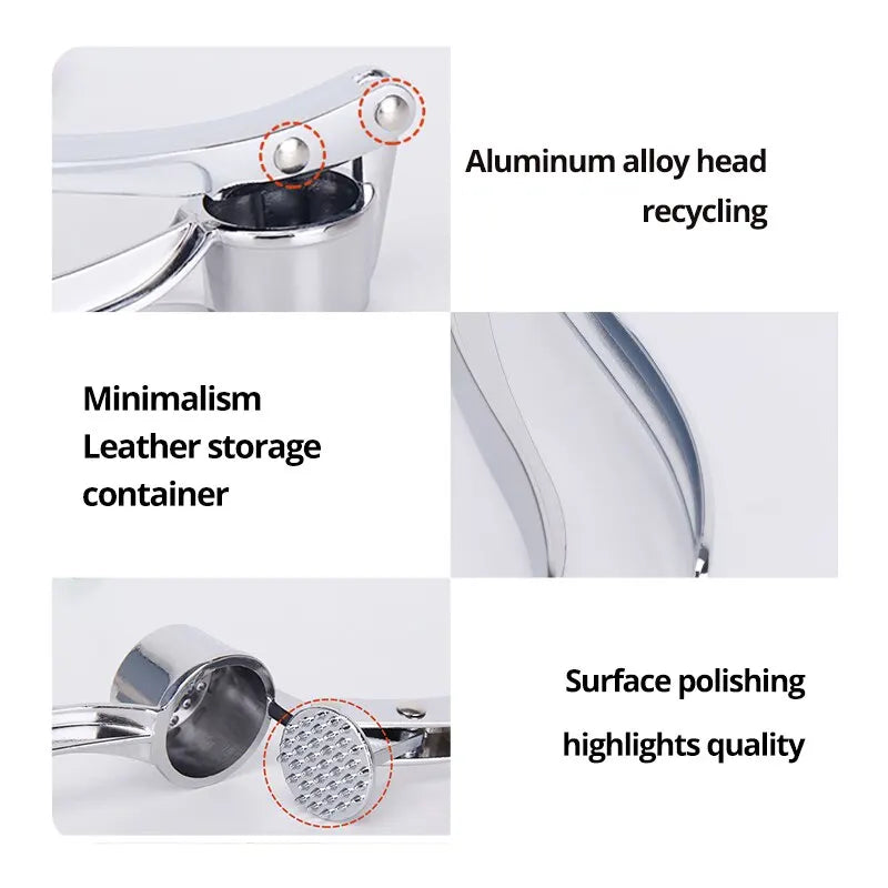 Stainless Garlic Crusher