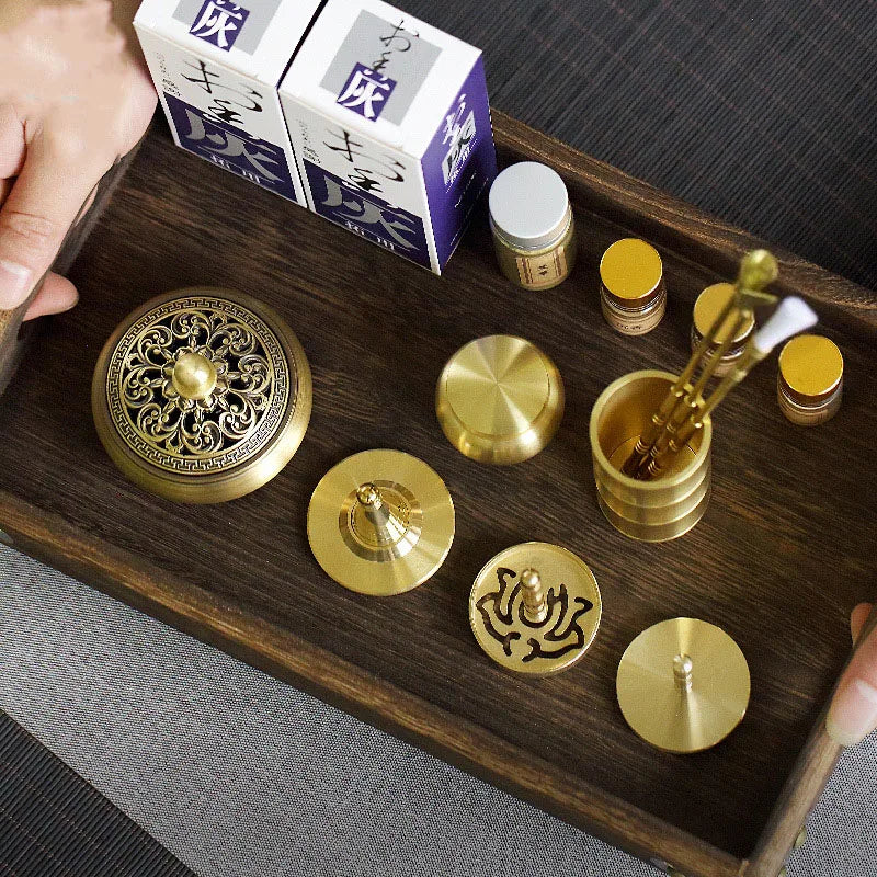 ZenCraft Luxe: Premium Brass Incense Burner & Fragrance Crafting Kit
