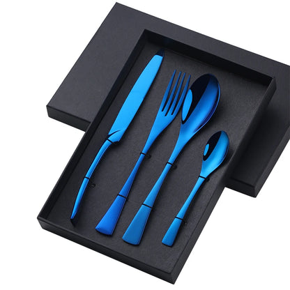 Luxura™ 4-Piece Elegant Cutlery Set with Premium Gift Box