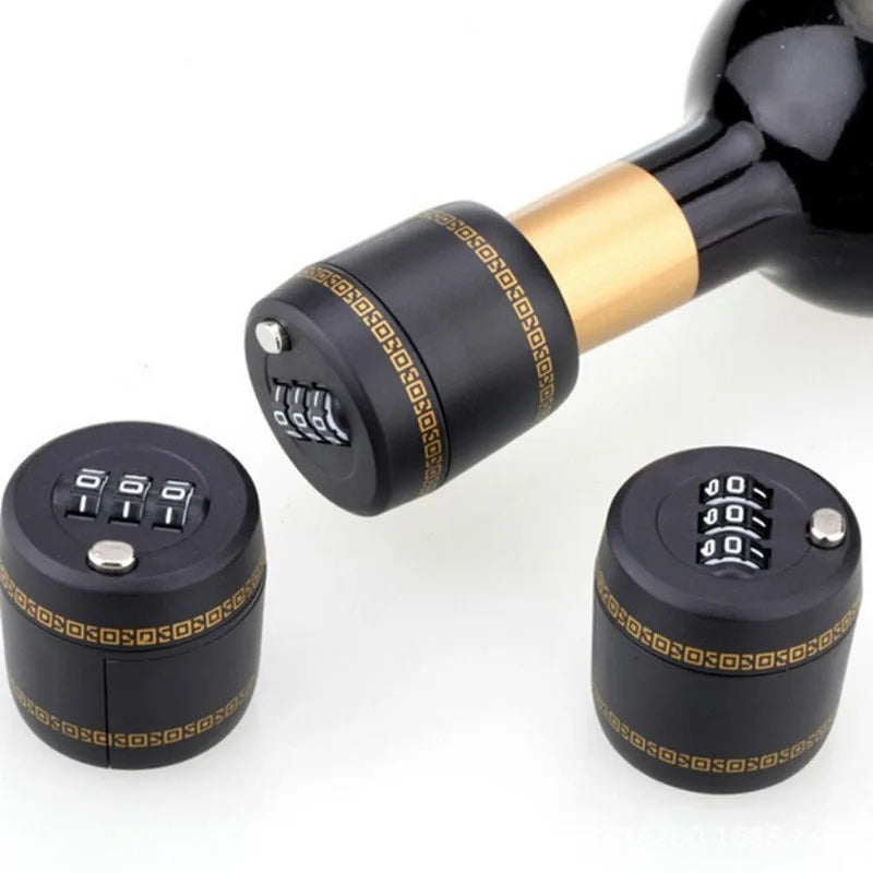 SafeSip: Combination Lock Bottle Stopper for Freshness & Security