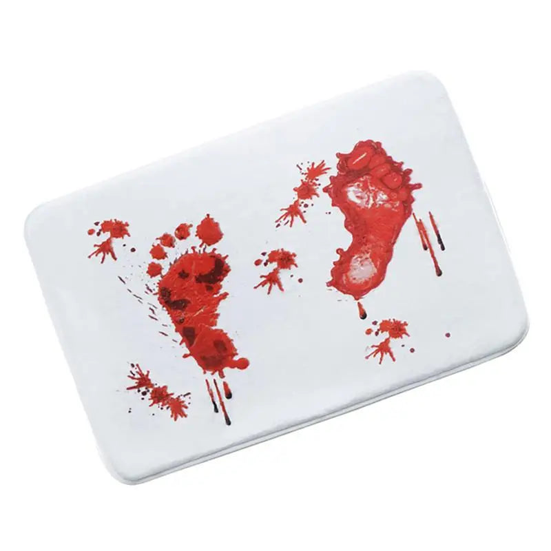 BloodyPrints™ Halloween Blood Bathroom Mat – Spooky Decor with a Twist