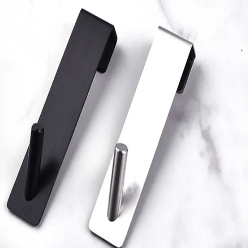 SleekHook™ Stainless Steel Over Glass/Door Towel Hooks