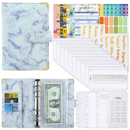 BudgetMate™ A6 Money Budget Planner Binder with Zipper Envelopes