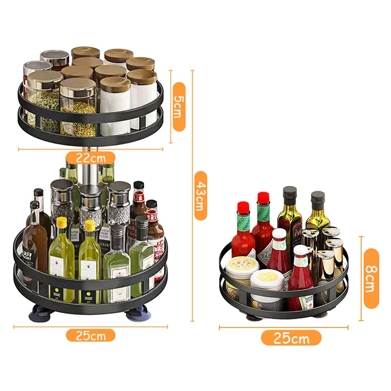 360°Rotation Spice Rack