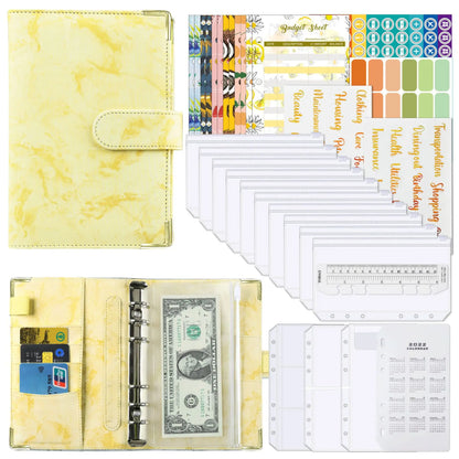 BudgetMate™ A6 Money Budget Planner Binder with Zipper Envelopes