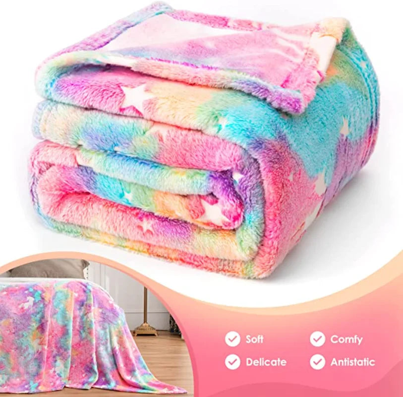 Glow-in-the-Dark Unicorn Blanket – Perfect Gift for Kids