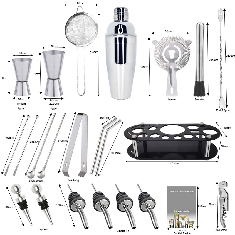 SwiftMix Pro Cocktail Set (22-Piece)