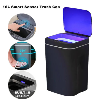 16L Touchless Trash Can