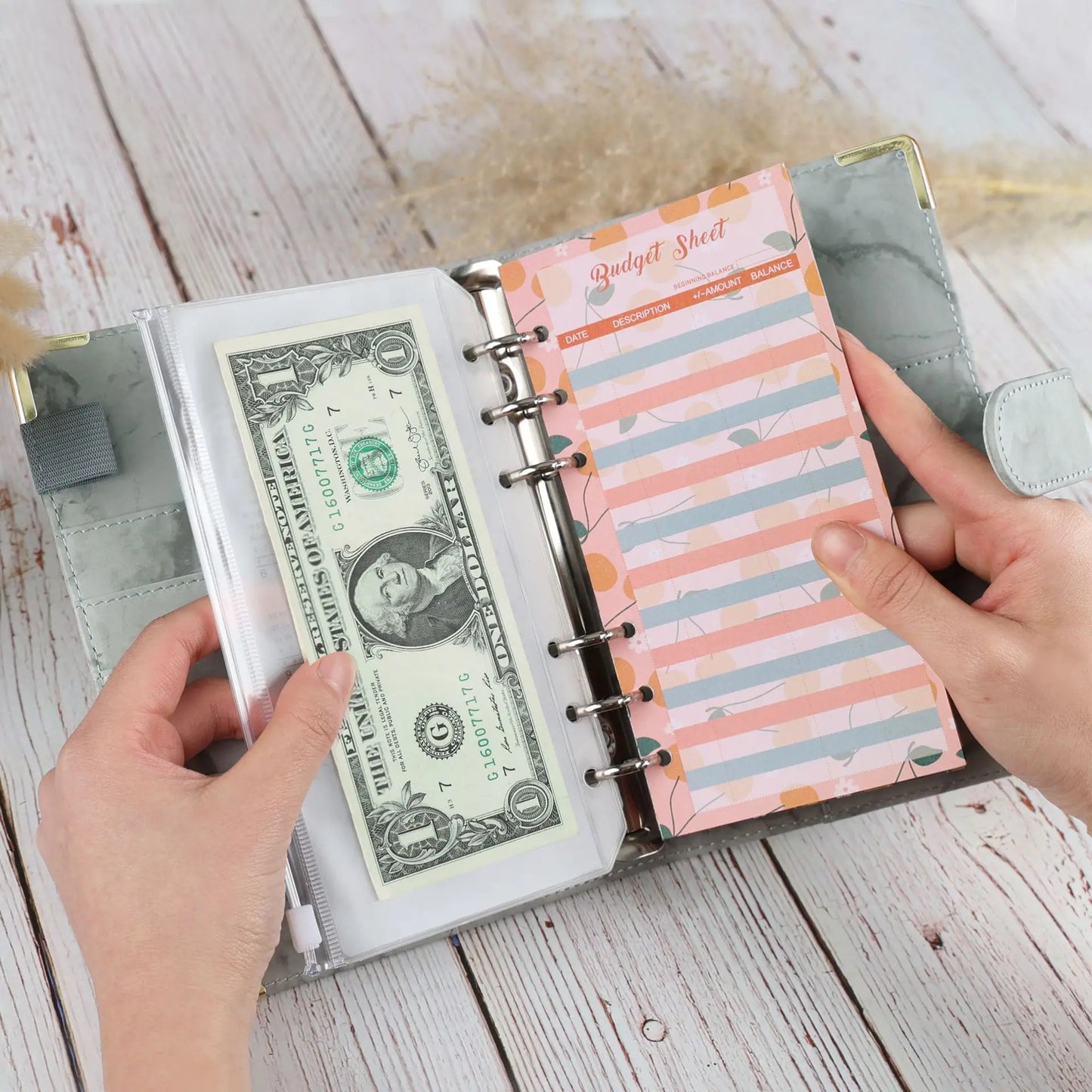 BudgetMate™ A6 Money Budget Planner Binder with Zipper Envelopes