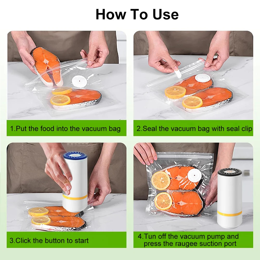 SwiftSeal – Rechargeable Handheld Vacuum Sealer