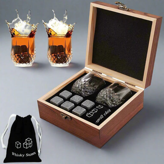 Heritage Oak Whiskey Glass Gift Set